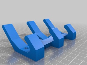 3 hooks household hook wall 3d print model - Mito3D