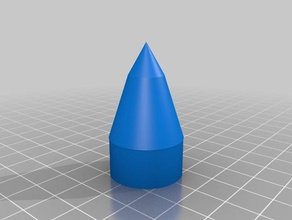 esporte escala vostok cone de nariz bt-50 wip veículos modelo foguete yuri gagarin 3d print model - Mito3D