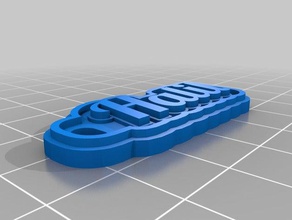 halil Schlüsselanhänger kundengebundene 3d print model - Mito3D