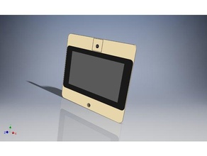 ahududu pı3 durum dokunmatik ekran web cam 3d baskı 3dprintable durumda raspberry pi pı2 3 tablet kamerası 3d print model - Mito3D