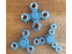 ¿cuál-el-hex pick-a-peso fidget spinner juegos y juguetes cojinete de bolas inquietar juguete dedo rodamiento 3d print model - Mito3D