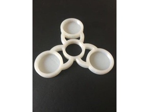 2p spinner uk Spielzeug & game Zubehör fidget hand hand-spinner tri-spinner 3d print model - Mito3D