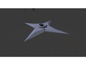 shuriken de 4 puntos La impresión en 3d 3d print model - Mito3D