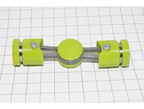 nova mão de girador dois pistões brinquedo & acessórios para jogos fdm centro fidget giratório spinner 3d print model - Mito3D