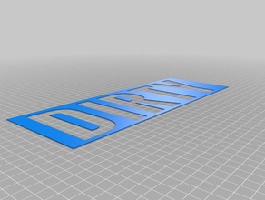 dirty stencils signs & logos customized 3d print model - Mito3D