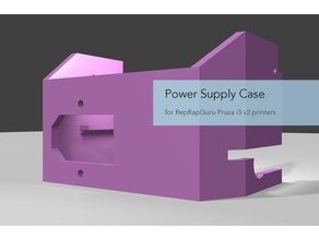 power supply case w inlet & switch reprapguru 3d printer accessories psu 3d print model - Mito3D