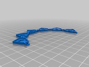 my customized text heart chain fashion 3d print model - Mito3D