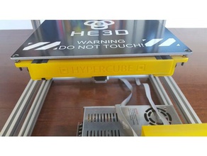 hypercube front bed frame alignment bracket 3d printer parts 3d print model - Mito3D