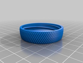 34 my customized container knurled lid containers 3d print model - Mito3D