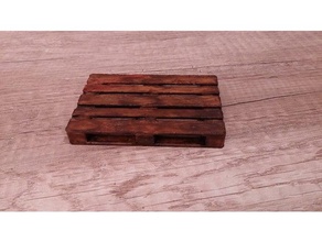 slightly weathered eur pallet construction toys coaster drink coaster eur pallet miniature pallet scale model shipping pallet