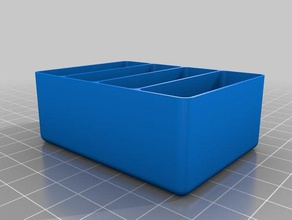 my square trays organization customized 3d print model - Mito3D