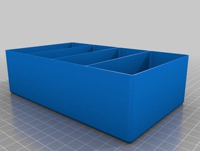 log square trays organization customized 3d print model - Mito3D