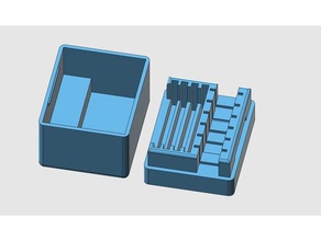 boitier sd-card tool holders & boxes raspberry pi sd card holder 3d print model - Mito3D