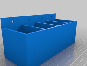 my customized parametric hanging storage box tool holders & boxes 3d print model - Mito3D