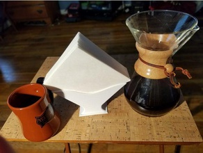 chemex filter holder kitchen & dining coffee 3d print model - Mito3D