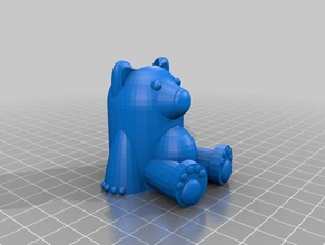 benny ayı woggle 3d baskı izci cub scouts kız izciler atkısı 3d print model - Mito3D
