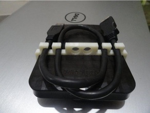 hdd soporte de cable - samsung m3 portable La impresión en 3d 3d print model - Mito3D