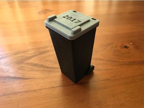 wheelie bin props can garbage rubbish trophy bins 3d print model - Mito3D