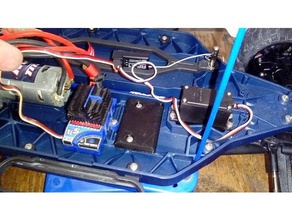 mount any receiver box traxxas slash 4x4 r c vehicles 3d print model - Mito3D