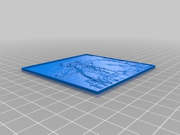 meine angepasste lithophane parametrisiert Länge Dicke 2d-Kunst kundengebundene 3D print model - Mito3D