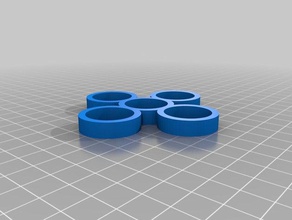 4 rodamientos fidget spinner La impresión en 3d rodamiento 3d print model - Mito3D