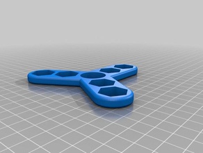 spinner 3 lets 2-1 2 hex mechanical toys customized 3d print model - Mito3D