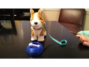 Amerikan kız bebek köpek kase oyuncaklar ve oyunlar Amerikalı yiyor davranır 3d print model - Mito3D