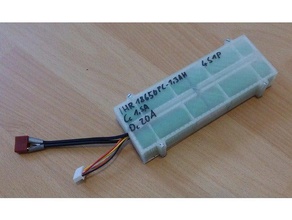 18650 Batterie-box 4s1p-Konfiguration r c Fahrzeuge Akku 4s1p Batterie lithium 3d print model - Mito3D
