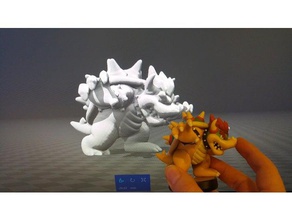 bowser highres Kreaturen 3d-Scannen nintendo 3d print model - Mito3D