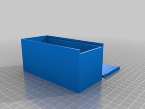 my customized box w slide cover containers 3d print model - Mito3D
