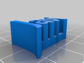 javi my customized 3d name plate sculptures 3d print model - Mito3D