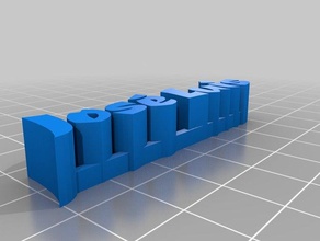 jose luis my customized 3d name plate sculptures 3d print model - Mito3D