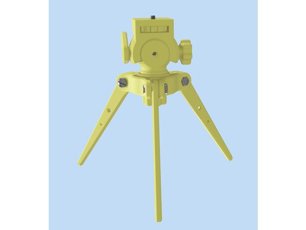 tripod & mount dslr camcorder camera head 3D print model - Mito3D