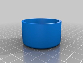 pvc tube end cap 40mm id 25mm h replacement parts customized 3d print model - Mito3D