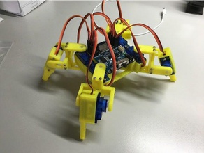 tinyplan quadruped robotics miniplan 3d print model - Mito3D