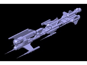 concord battleship - eve online vehicles 3d print model - Mito3D