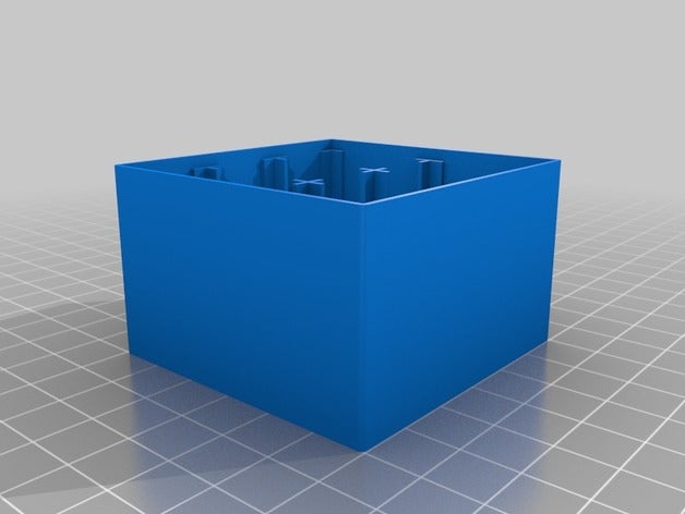 3x2-9-volt-Zelle Halter - Oberteil Organisation kundengebundene 3D print model - Mito3D