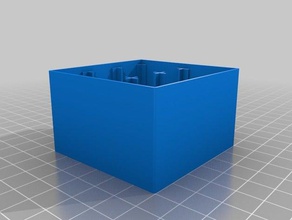 3x2 9 volt cell holder - top part organization customized 3d print model - Mito3D