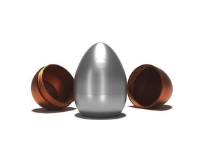der easy print-easter-egg interaktive Kunst easter egg ei russische Puppe thread 3d print model - Mito3D