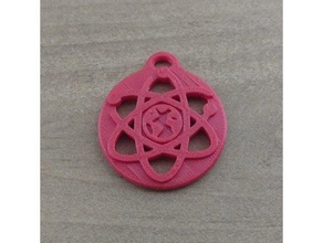 march science keychain keychains keyring 3d print model - Mito3D