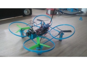 pequeño piloto de drone fpv r c vehículos marco racer eachine qx90 tx03 el quadcopter diminutas chillido 3d print model - Mito3D