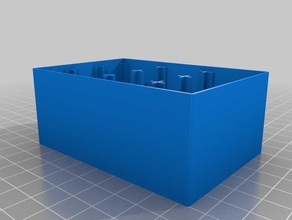 3x3 9v battery case - top organization customized 3d print model - Mito3D
