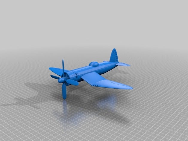 ww2 plane f4u corsair 3d printing 3D print model - Mito3D