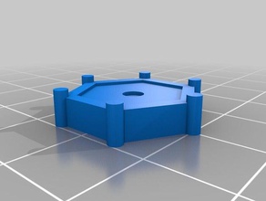 hex hotbed nut 3d printer accessories thumbscrew 3d print model - Mito3D