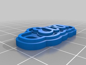 mi personalizados multilínea tag llavero llaveros personalizado 3d print model - Mito3D