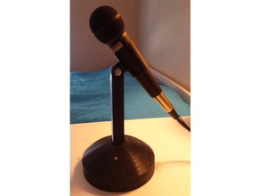 microphone stand - extended music 3d print model - Mito3D