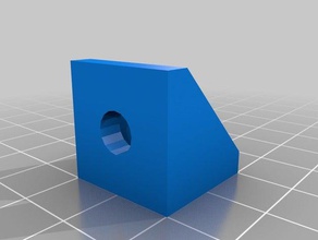 my customized parametric aluminum extrusion angle bracket 3d printer parts 3d print model - Mito3D