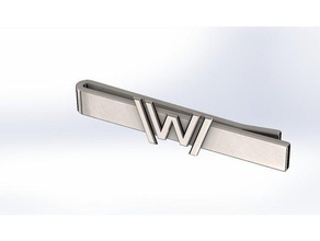 westworld tie clip accessories 3d printer printing accessory fashion scifi suit television bar western 3d print model - Mito3D