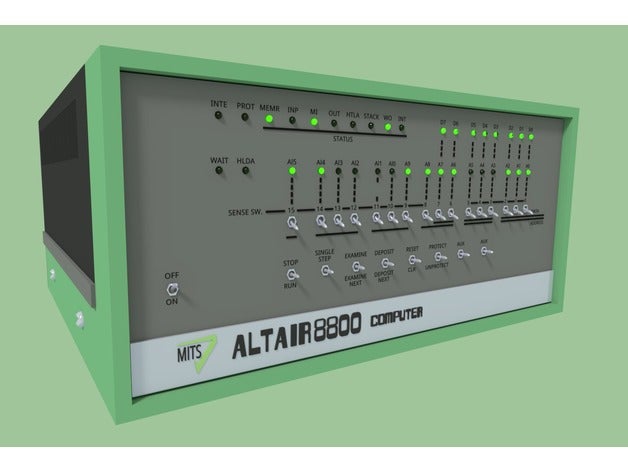 mits altair 8800 computador 3D print model - Mito3D