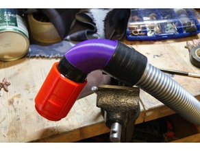 32mm hose corner tools openscad vacuum 3d print model - Mito3D